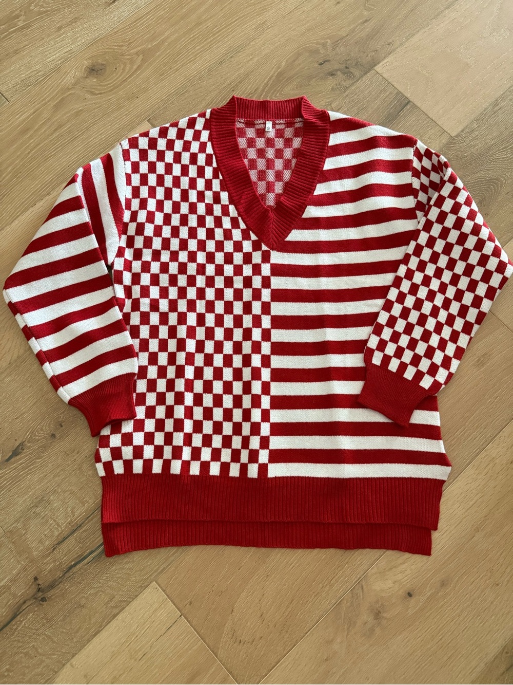 Red & White Sweater